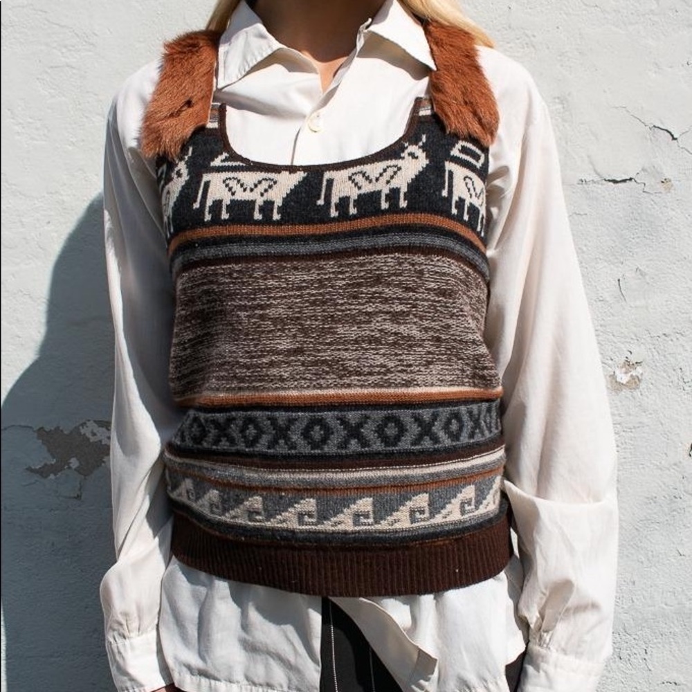 John Paul Gaultier Layering sweater tank